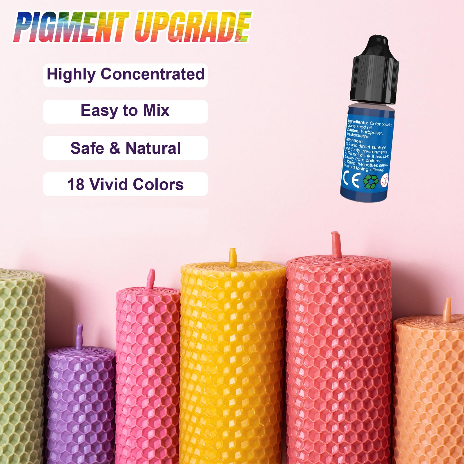 Amazon.com: FansArriche Candle Dye - 18 Colors Liquid Oil-Based